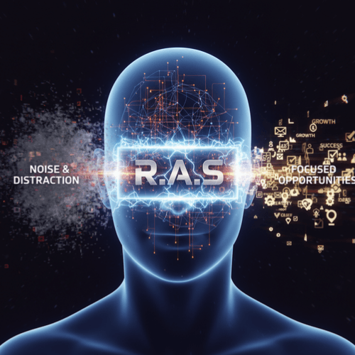 Vagus Nerve Hacking and the R.A.S.: How calming the nervous system allows the Reticular Activating System (R.A.S.) to filter out noise and focus on growth opportunities.