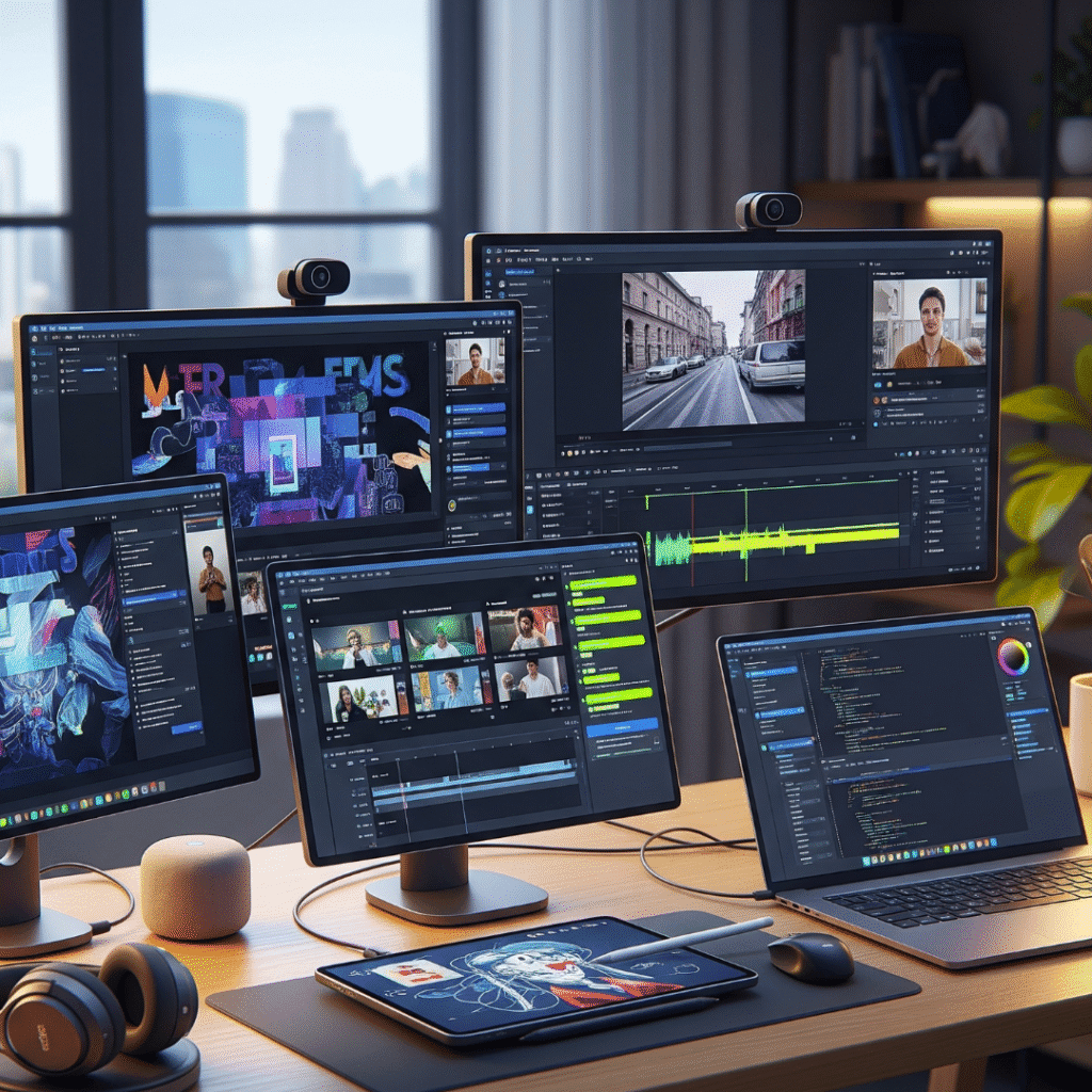 Scaling and Future-Proofing Your AI Business showing video production and automated workflow systems, which are essential Best AI Tools to Make Money Online.