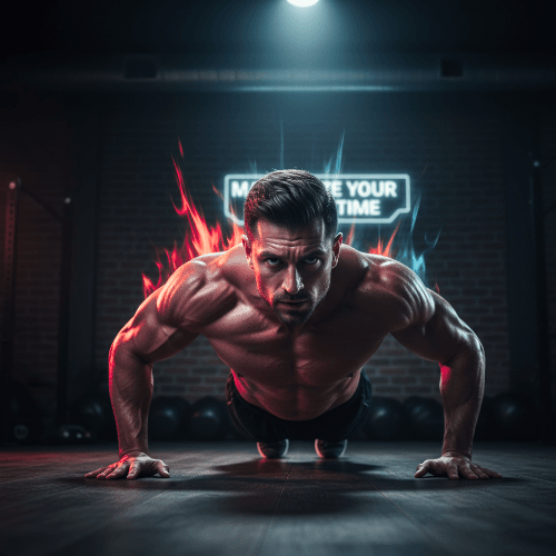 𝗺𝗮𝗻 𝗱𝗼𝗶𝗻𝗴 𝗽𝘂𝘀𝗵𝘂𝗽𝘀 𝘁𝗼 𝗯𝘂𝗶𝗹𝗱 𝗺𝘂𝘀𝗰𝗹𝗲 𝗳𝗮𝘀𝘁 𝘄𝗶𝘁𝗵 𝗵𝗶𝗴𝗵 𝗶𝗻𝘁𝗲𝗻𝘀𝗶𝘁𝘆 𝘁𝗿𝗮𝗶𝗻𝗶𝗻𝗴