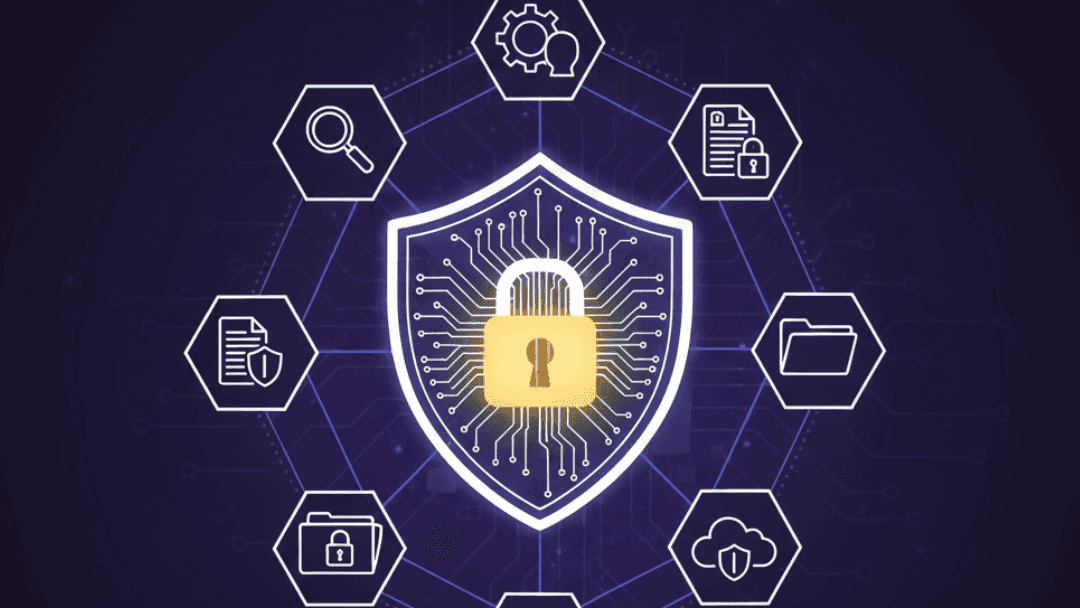 A professional digital security shield icon with a padlock representing the Privacy Policy of Ekanshhub website.