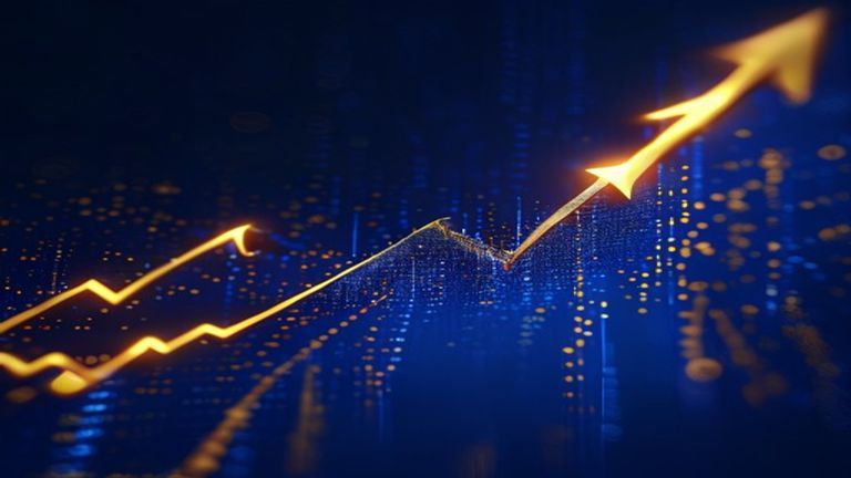 Financial chart showing Richardson Electronics stock growth trend during the Q3 fiscal earnings report analysis