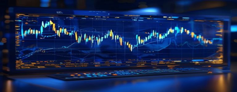 Financial market analysis and investment data visualization