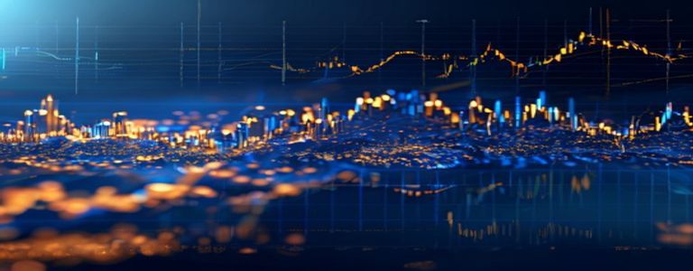 Financial market analysis and investment data visualization