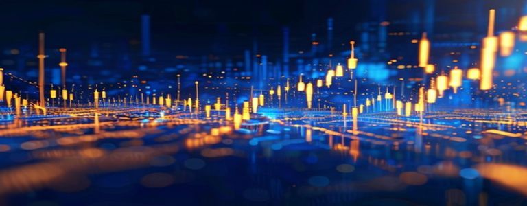 Financial market analysis and investment data visualization