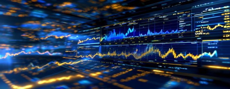 Financial market analysis and investment data visualization