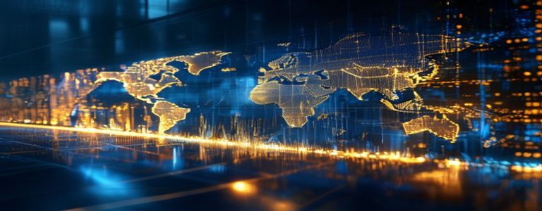 Financial market analysis and investment data visualization