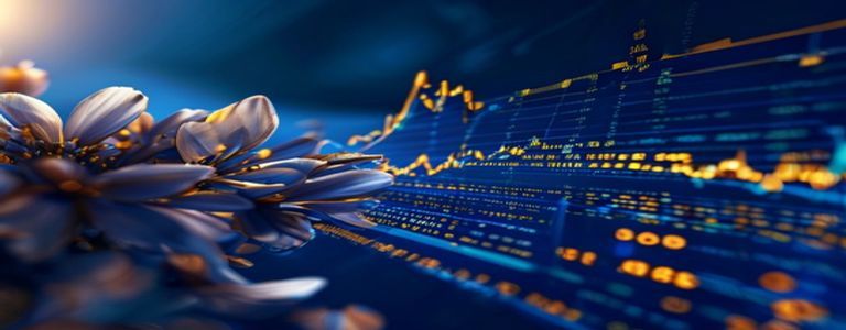 Financial market analysis and investment data visualization