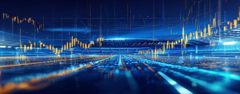 Financial market analysis and investment data visualization