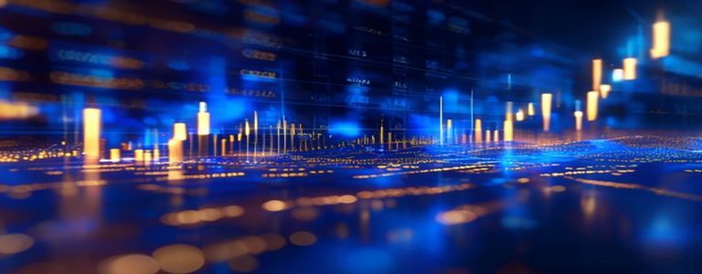 Financial market analysis and investment data visualization