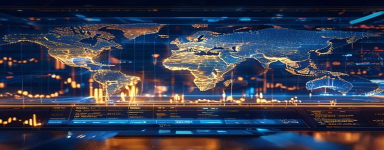 Financial market analysis and investment data visualization