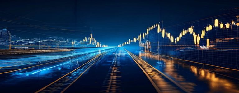 Financial market analysis and investment data visualization