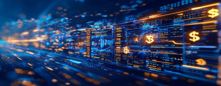 Financial market analysis and investment data visualization