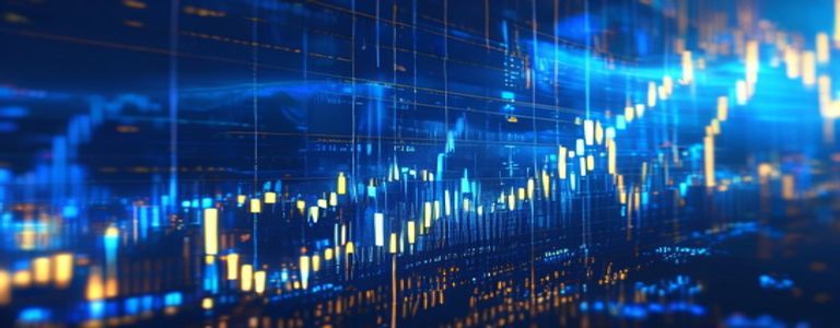 Financial market analysis and investment data visualization